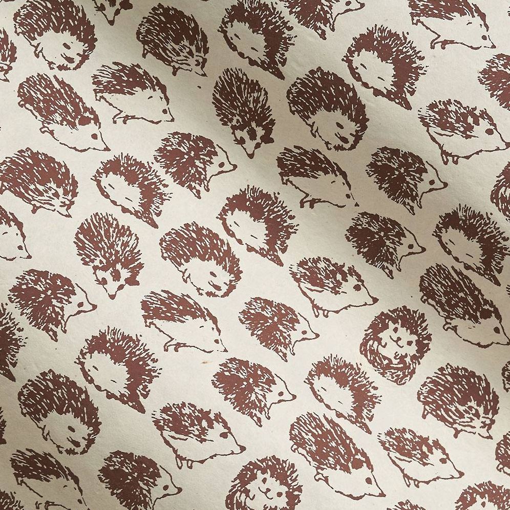 Hedgehogs on Cream Handmade Paper