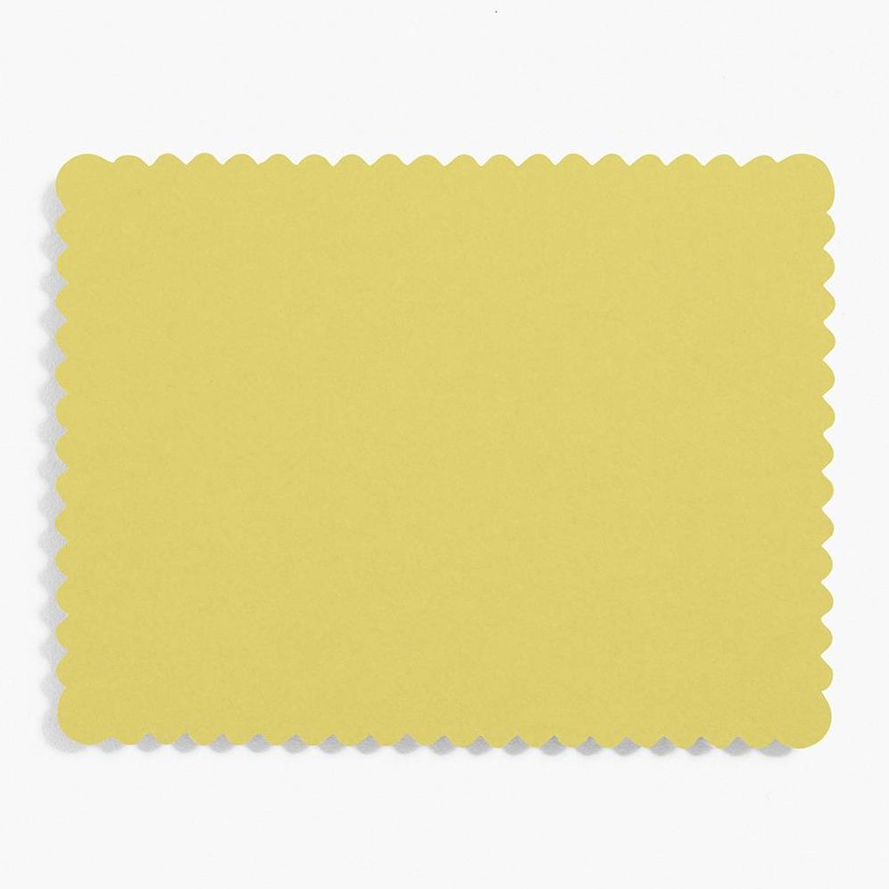 Chartreuse A2 Scallop Note Cards
