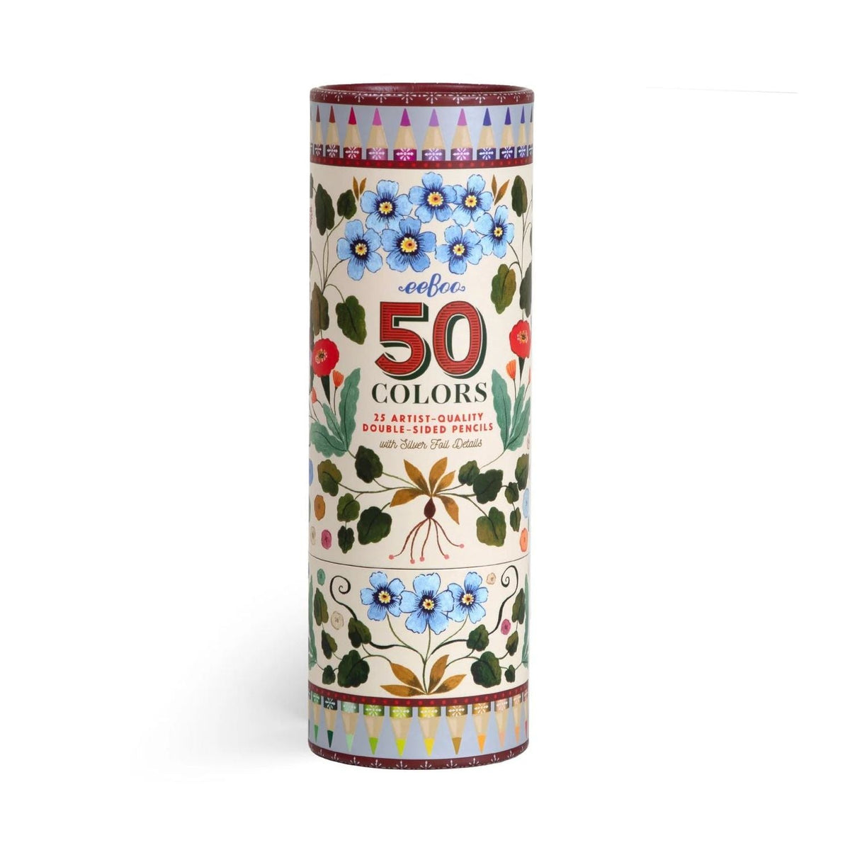 Flora's 25 Double-Sided Pencils in tube