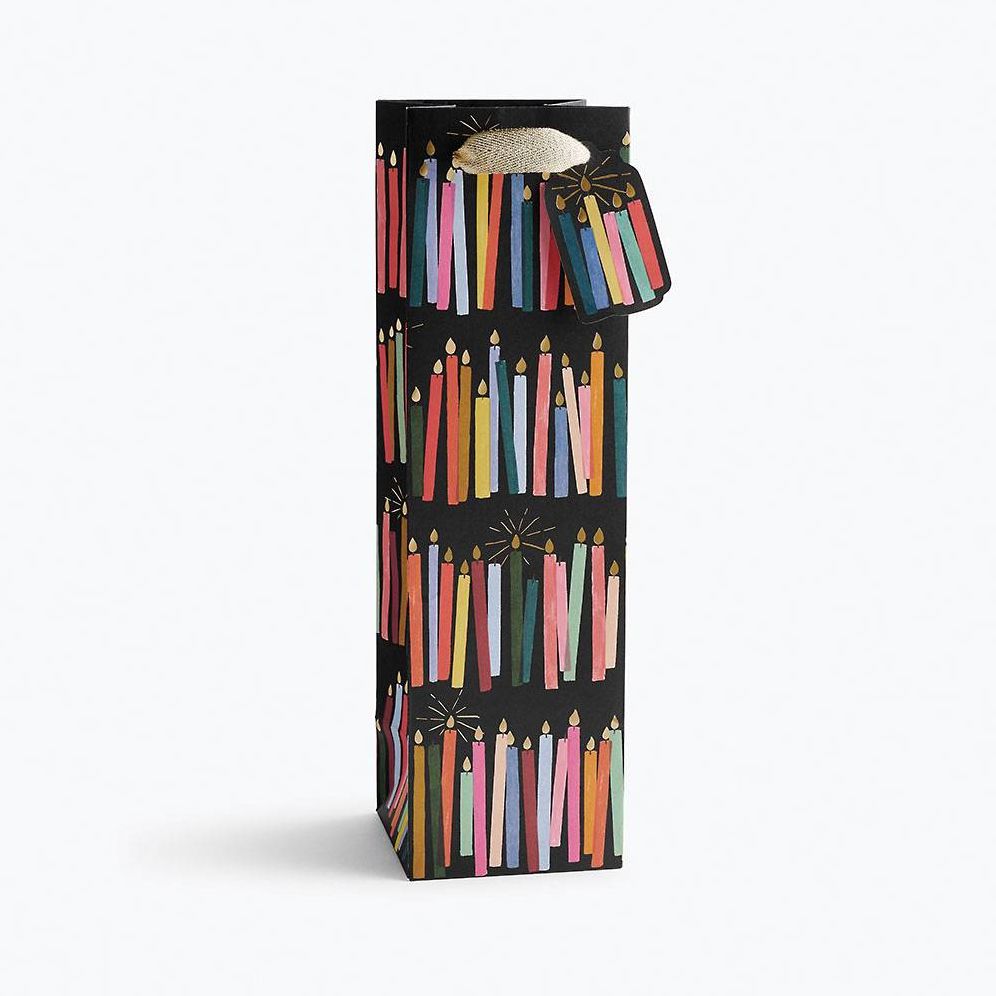 Rifle Paper Co. Birthday Candles Wine Bag