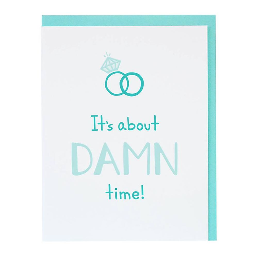 About Time Engagement Card