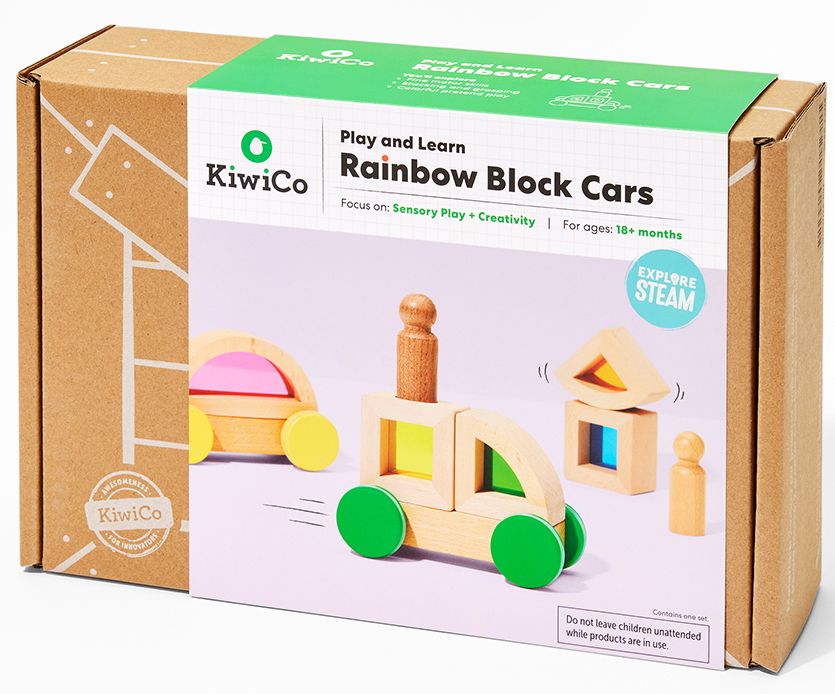 Rainbow Block Cars