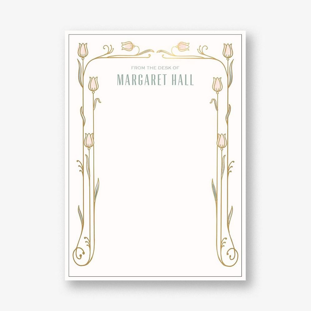 Nouveau Tulips Stationery
