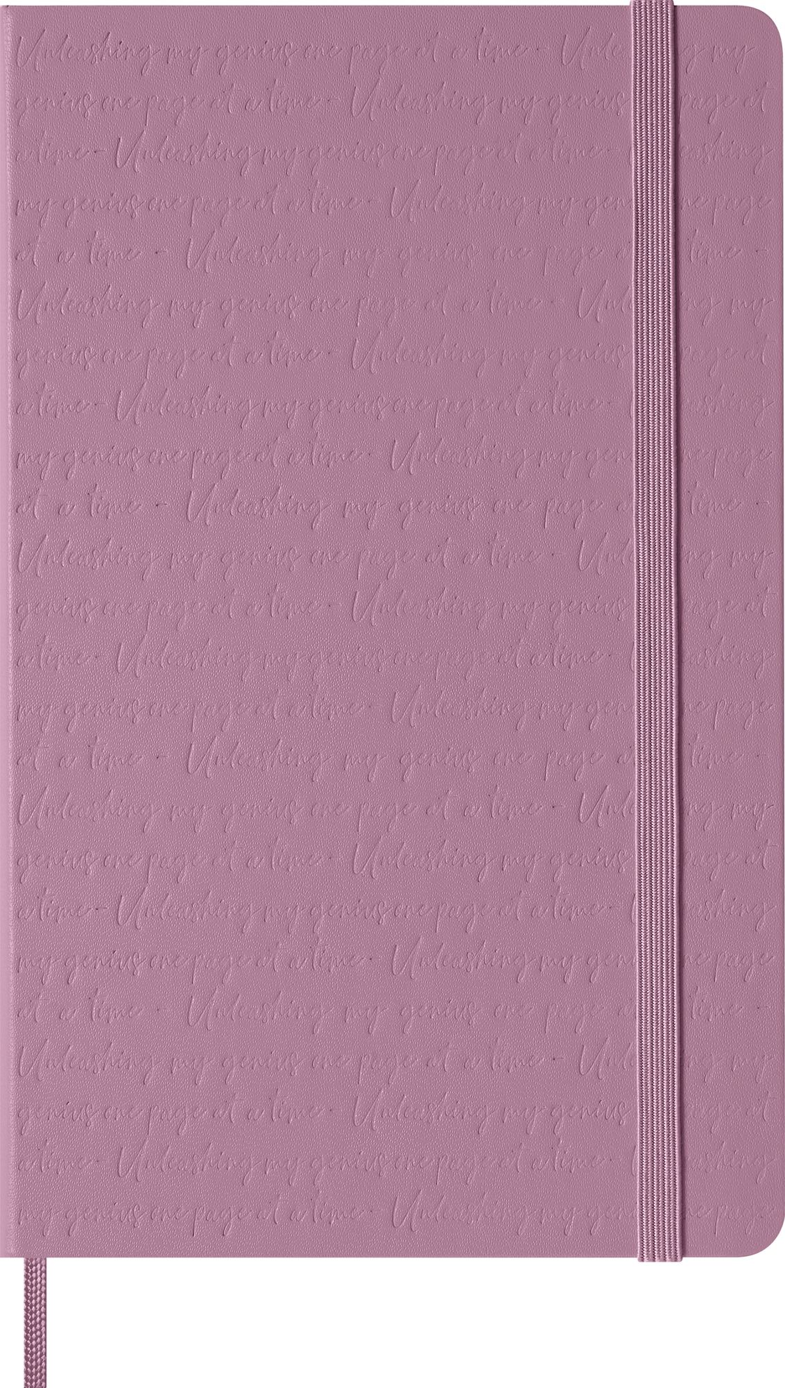 Moleskine Colored Patterned Notebook, Hard Cover, Large (5" x 8.25") Ruled/Lined, Majestic Pink, 240 Pages