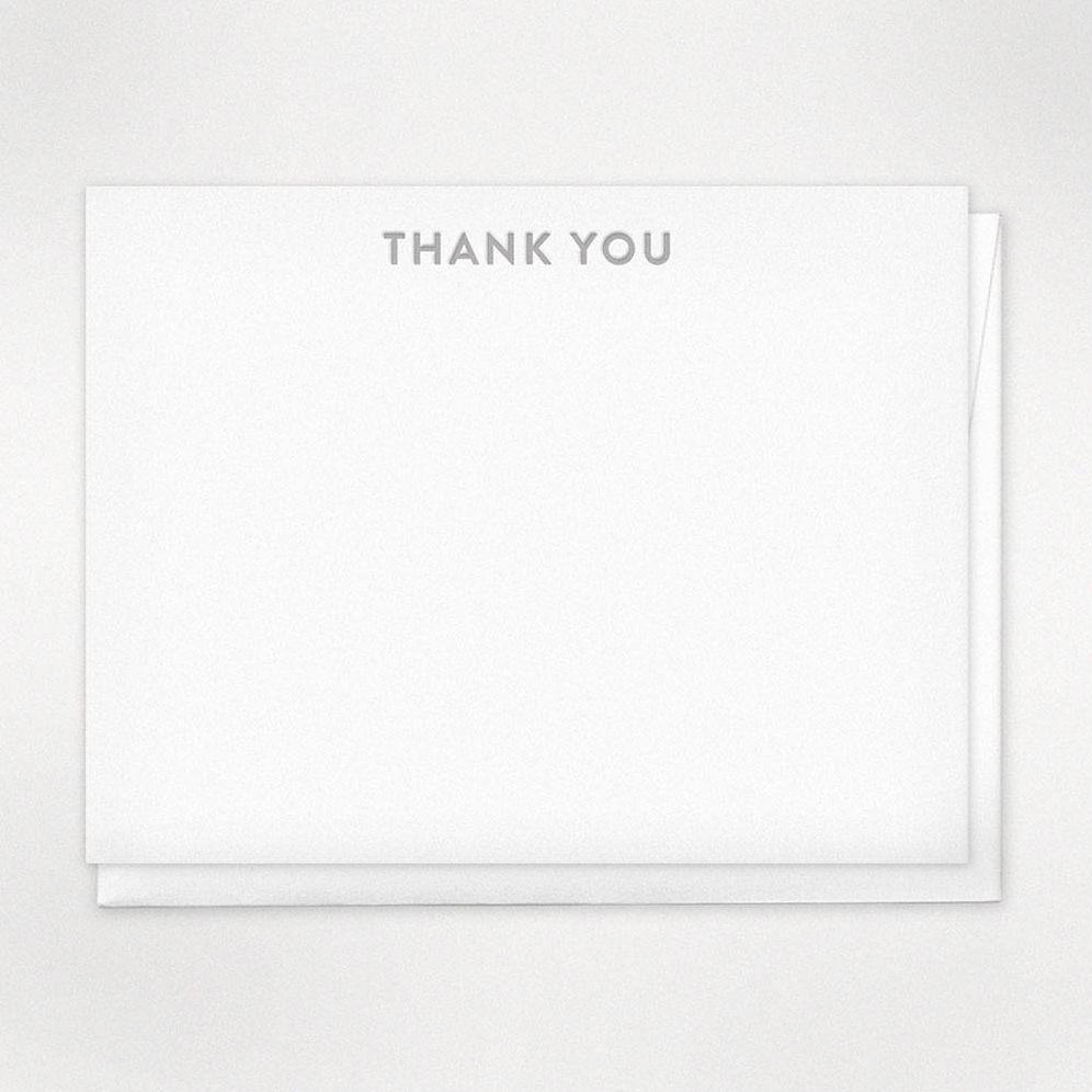 San Serif Thank You Card Set