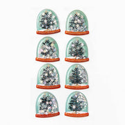 Tree Snowglobe Shaker Stickers