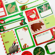 Christmas Critters Adhesive Tags