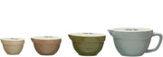 Stoneware Batter Bowl Measuring Cups