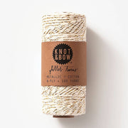 Gold Metallic/Natural Twine Spool 100yd