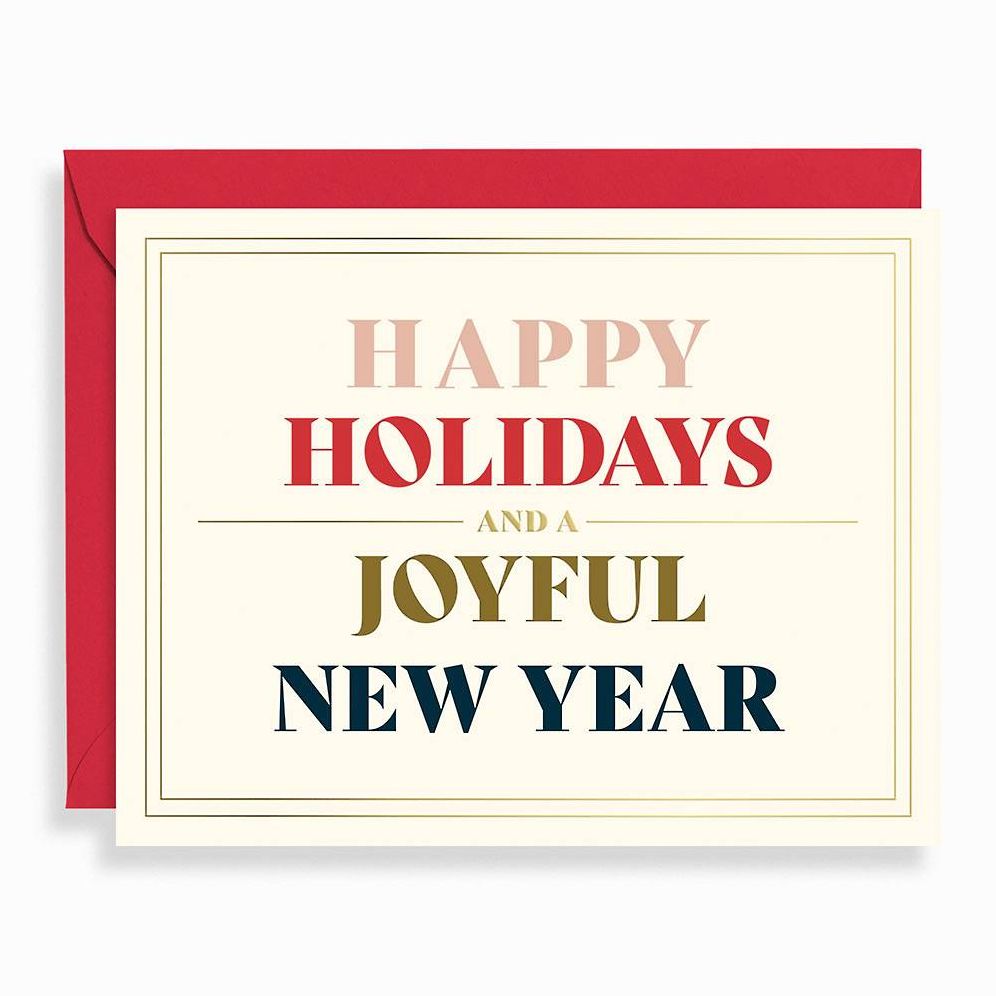 Colorful Holidays New Year's Card