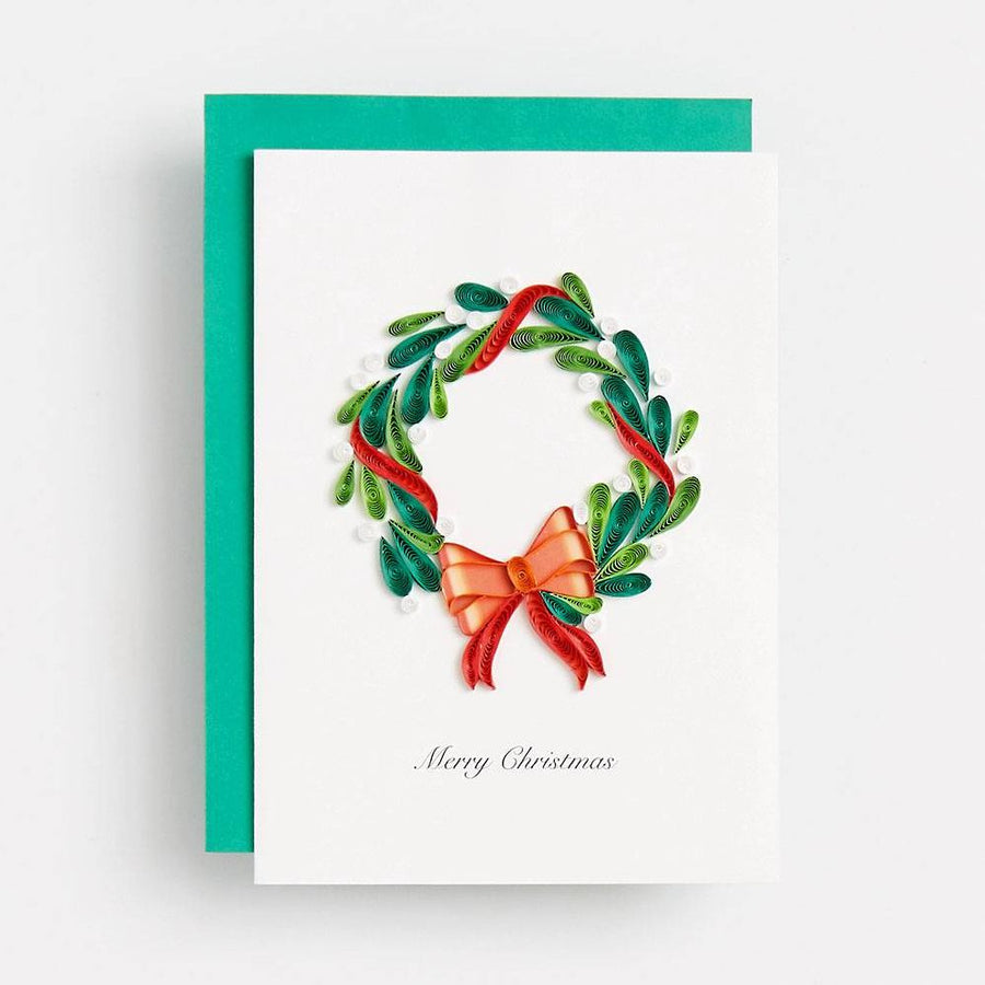 Quilled Wreath Christmas Card