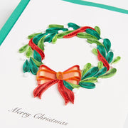 Quilled Wreath Christmas Card