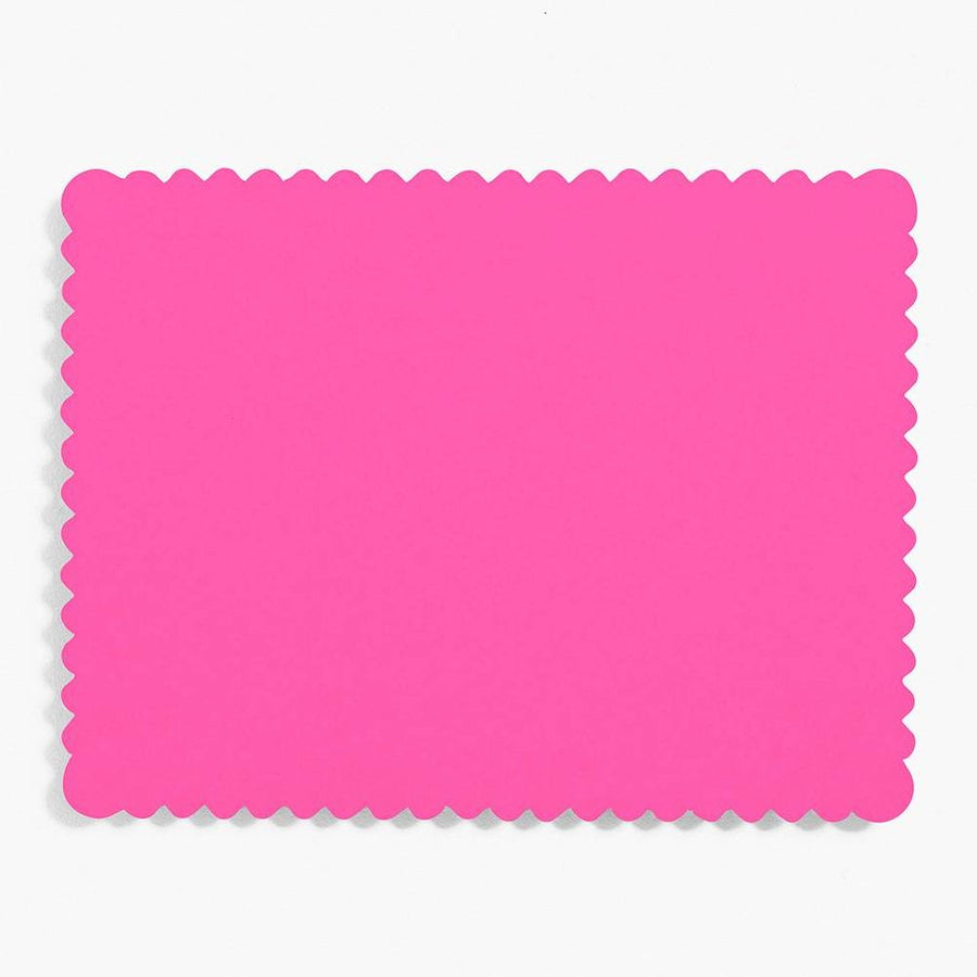 Fuchsia A2 Scallop Note Cards