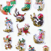 Holiday Cats Shaker Sticker Sheet