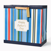 Father's Day Stripes Large Gift Bag