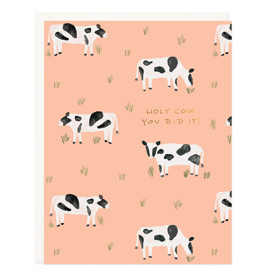 Holy Cow You Did It Congratulations Card