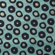 Navy and Gold Dots on Blue Handmade Paper