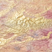 Blue/Purple/Gold Marbled Handmade Paper