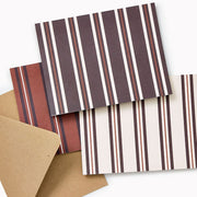 Chocolate Stripes A2 Stationery Set