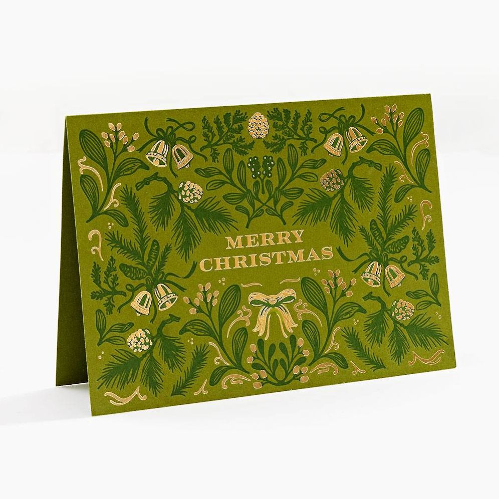 Christmas Botanical Bells Stationery Set