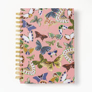 Butterfly Pink Notes Spiral Notebook