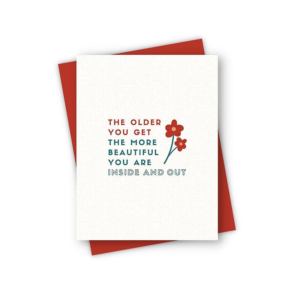 The More Beautiful You Are Birthday Card