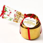 Holiday Pressed Flower Measuring Cups