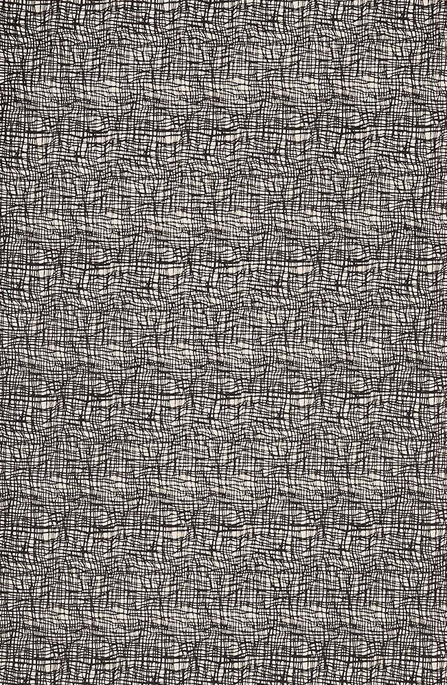 Black Gauze on Cream Handmade Paper