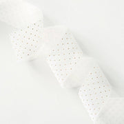 Crystal Sheer with Gold Dots 1.5" 10yds