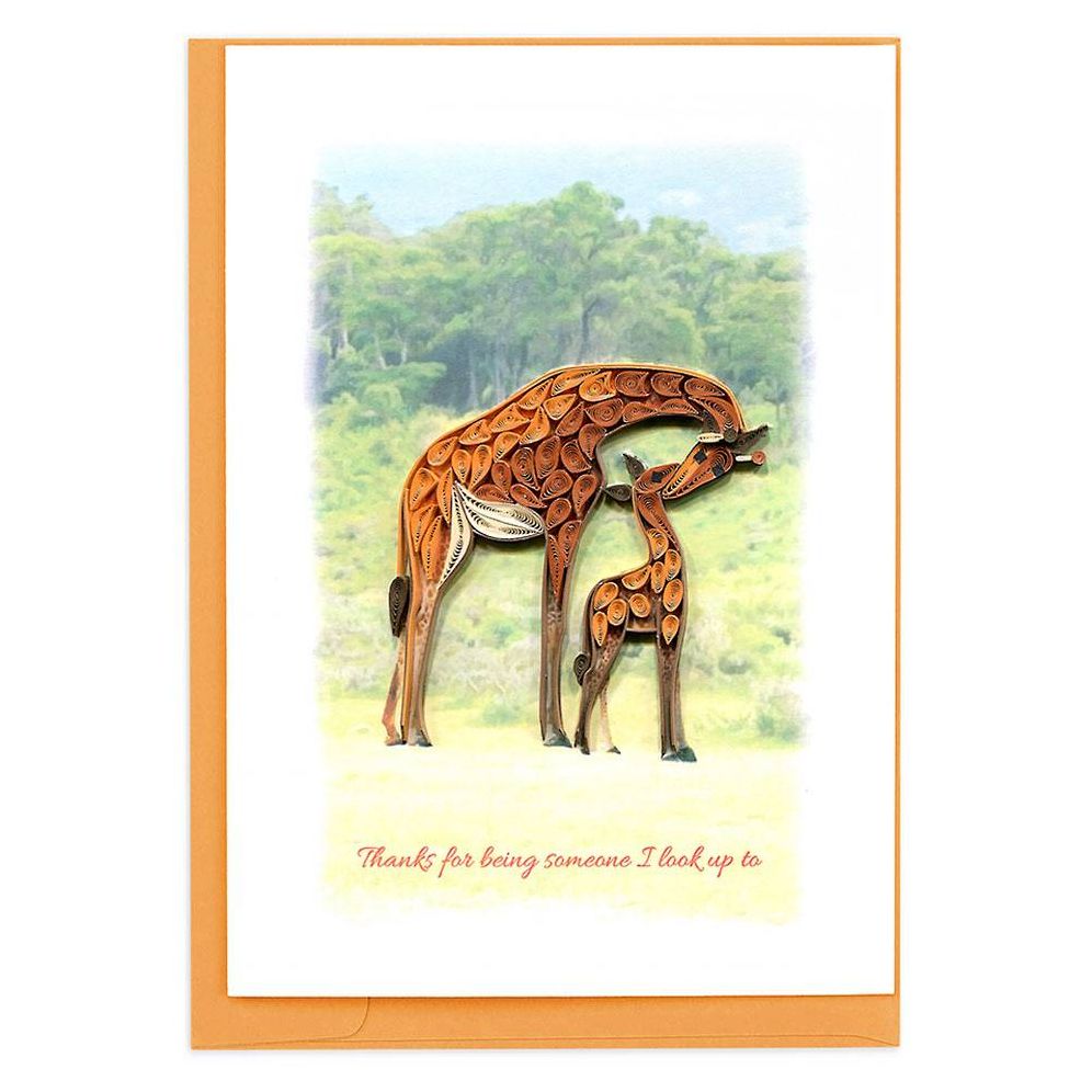 Quilling Giraffe Mother's Day Card