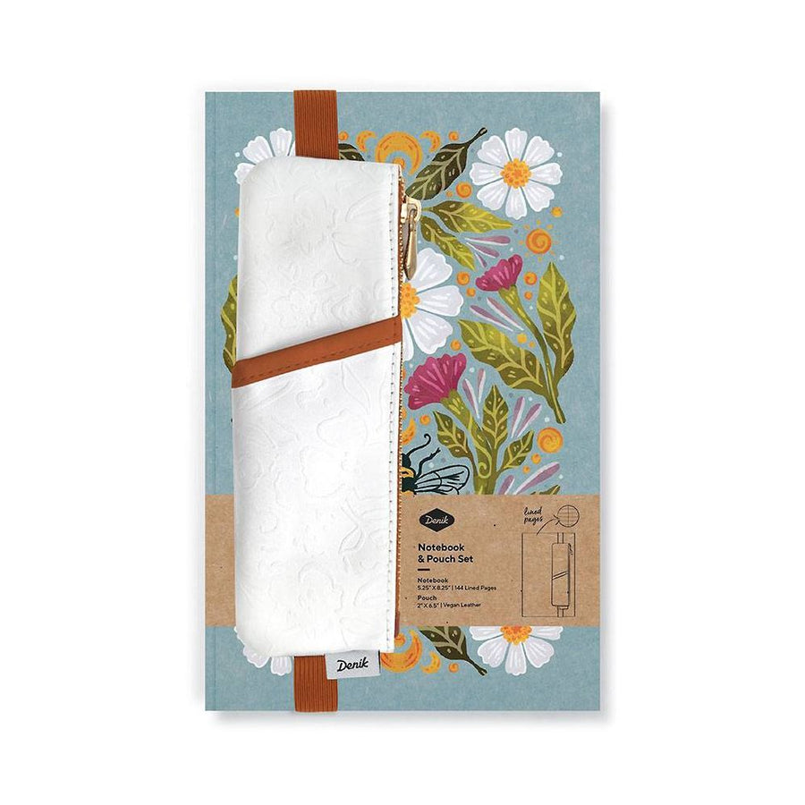Honeybee Tea Notebook and Notebook Pouch Set