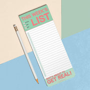 This Week's List Make-a-List Pad