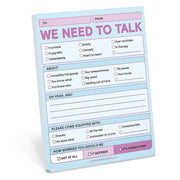 We Need to Talk Pad Knock Knock Nifty Notes (Pastel Version)