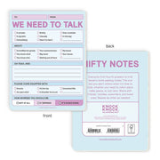 We Need to Talk Pad Knock Knock Nifty Notes (Pastel Version)