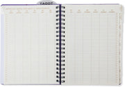 2027 Purple Paint Splatter Weekly Desk Planner