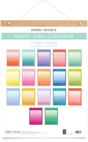 2026-2027 Paper Source Family Wall Calendar