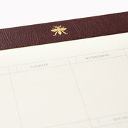 Choc Stripe Paper Wasp Desk Pad