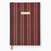 Choc Stripe Paper Wasp Bookcloth Address Book