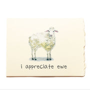 I Appreciate Ewe Friendship Card
