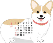 2027 Die-Cut Calendar - Welsh Corgi