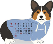 2027 Die-Cut Calendar - Welsh Corgi
