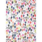 Happy Birthday Ballons Flat Wrap