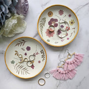 Floral Ceramic Trinket Dish Making Kit