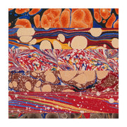 Flat Wrap Red Marbled Papers