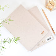 Recycled Cocoa Lined Paper Wasp Journal - Limited Edition