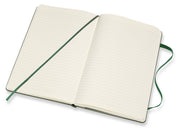 Moleskine Notebook, Large, Ruled, Myrtle Green, Hard (5 x 8.25)