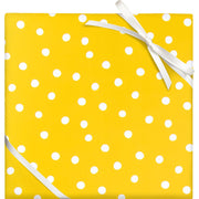 Yellow Polka Dots Flat Wrap