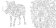 Wild Savannah: A Coloring Book Adventure