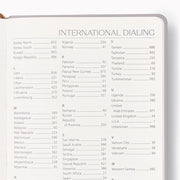 2026-2027 Paper Source Gray Lilac Leather 18-Month Weekly Desk Planner